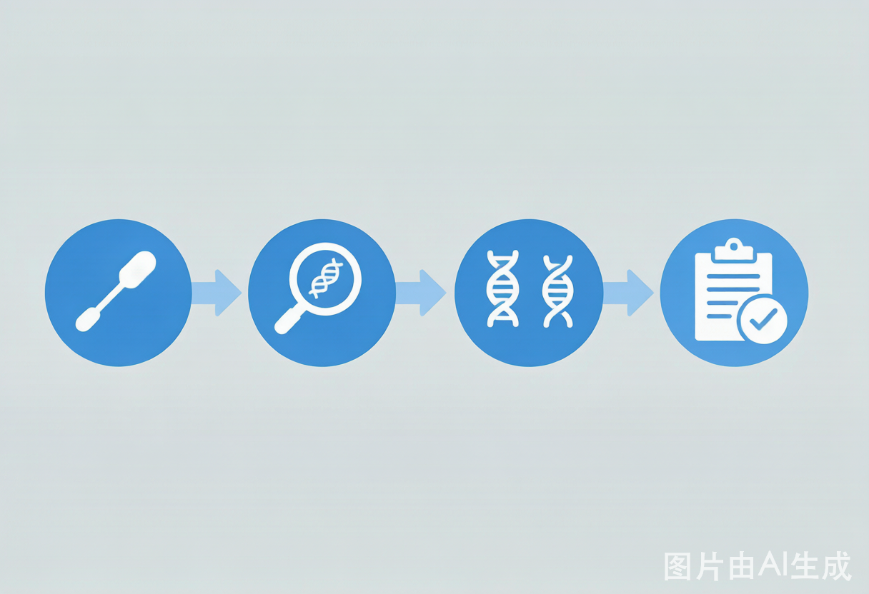 亲子鉴定采样流程示意